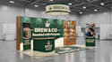 design  create a modern and eye catching trade show booth