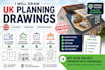 draw uk planning drawings, permitted development, building regs, loft extension