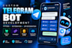 develop a custom telegram bot using python