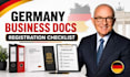 create your germany business registration document checklist for gmbh and ug