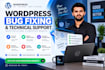 fix wordpress bugs, errors, elementor issues and technical problems