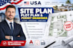 draw property map survey plan utility plan site plan permit set drawings