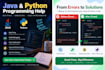 fix and debug your java or python code