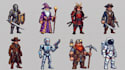 pixel art character sprite sheet pixel sprite 2d game character pixel animation