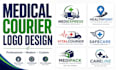 design a medical courier logo