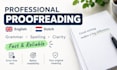 proofread the texts that you want to get checked