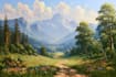 make a landscape digital painting