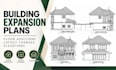 design building expansion plans, floor additions, layouts changes and elevations