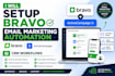 setup bravo email marketing automation, activecampaign, CRM workflows