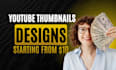 make eye catching and and contrasting youtube thumbnails