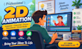 make engaging 2d animation and explainer video from scratch