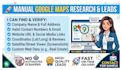 do targeted google maps research and lead generation
