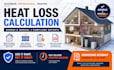 heat loss calculation report, hvac manual j load calculation, boiler sizing