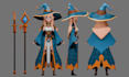 design stylized low poly game character, rigging animation and game ready model
