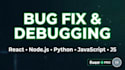 fix bugs in react nodejs python and javascript code