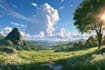 draw anime background and environment art