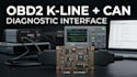 create custom obd2 ecu interface with k line and can bus communication