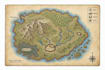 design a detailed fantasy world map with unique locations