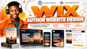 design ingramspark book wix website or amazon kdp author website on wix website