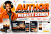 design attractive author platform or author website on squarespace or wordpress