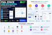 develop a full stack web application using java