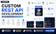 develop custom rest API with python fastapi, flask and database integration