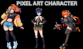 do pixel art animation 2d sprite sheet pixel character design pixel game art