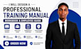 design a professional training manual instructional manual, guide, booklet