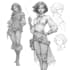 draw a sketch cartoon characters and comic art