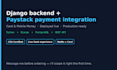 build django backend with paystack payment integration