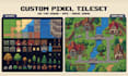 do 2d topdown tileset and tilemap pixel art game seamless tile game map design