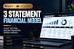 build a 3 statement financial model and startup projections