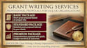 write professional grant proposals for US and UK organizations
