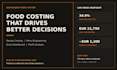 create restaurant food costing menu engineering and profit analysis