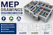 create mep plans, electrical, hvac and plumbing drawings