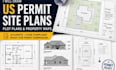 draw US permit site plans, plot plans and property maps
