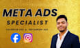 be meta ads specialist, setup facebook instagram ads campaign