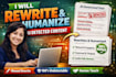 rewrite and humanize ai detected text or ai generated text or chatgpt content
