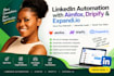 set up linkedin automation with aimfox, dripify and expandi