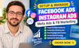 setup an attractive facebook ads instagram ads or post, meta ads, fb marketing