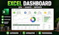 create excel dashboards, KPI reports and automated reports