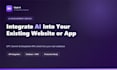 integrate ai into your existing website or software
