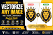 vectorize your image or artwork into high quality vector
