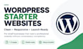 build a clean wordpress starter website for your small business