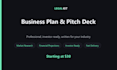 write your business plan and pitch deck
