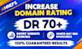 increase dr, increase domain rating, increase ahrehfs dr