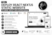 deploy react nextjs static website to vercel netlify with custom domain vps AWS
