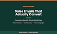 write persuasive sales emails and email sequences that convert
