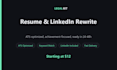 rewrite your resume and linkedin profile