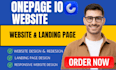 create onepage io website landing page onepage io german website